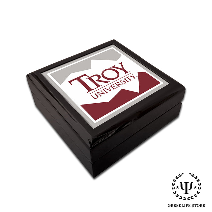 Troy University Keepsake Box Wooden