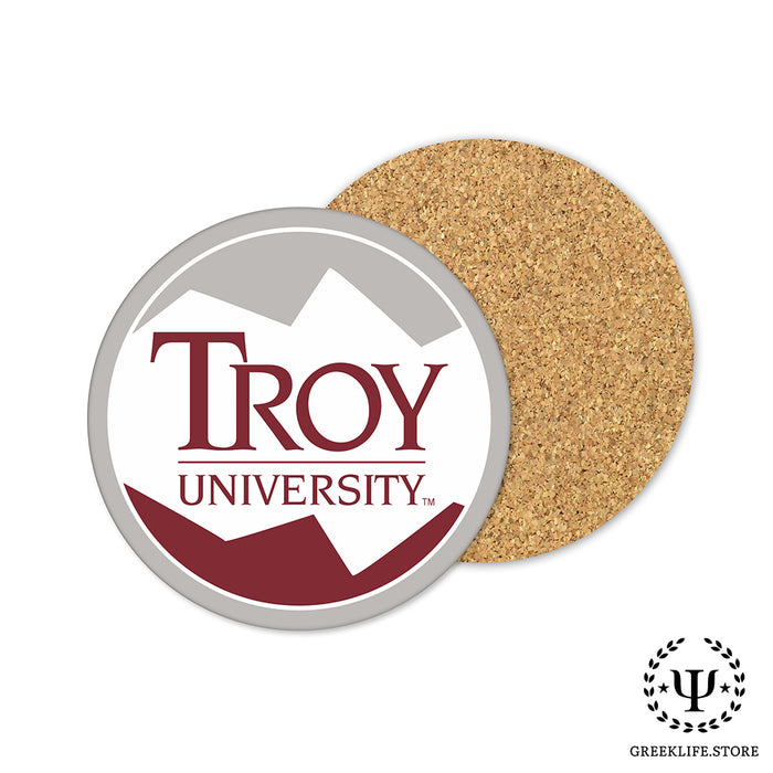 Troy University Beverage coaster round (Set of 4)