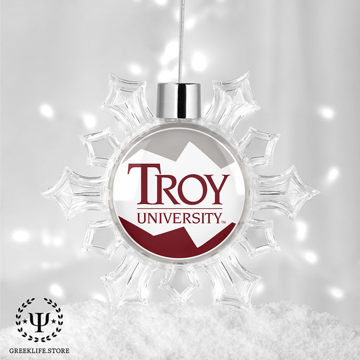 Troy University Christmas Ornament - Snowflake