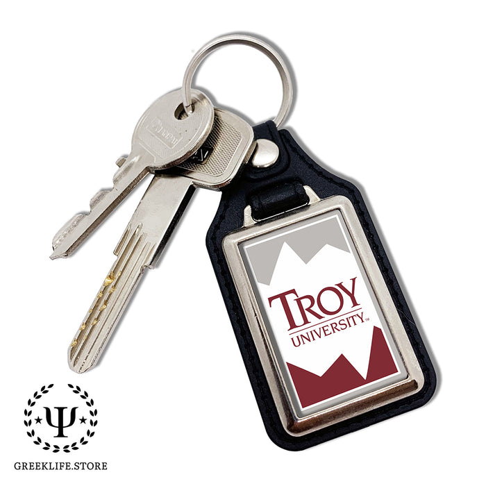 Troy University Keychain Rectangular