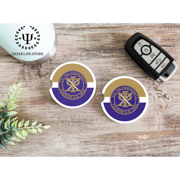 Chi Psi Car Cup Holder Coaster (Set of 2)