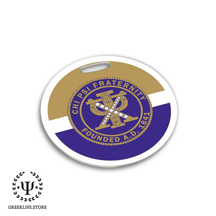 Chi Psi Luggage Bag Tag (round)