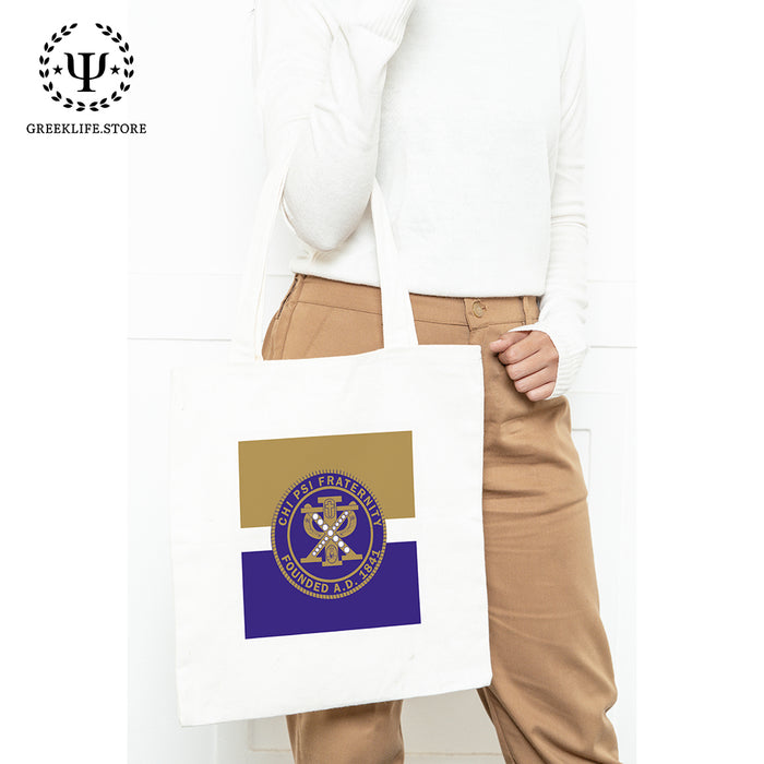 Chi Psi Market Canvas Tote Bag