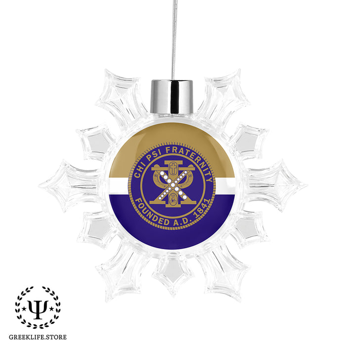 Chi Psi Christmas Ornament - Snowflake