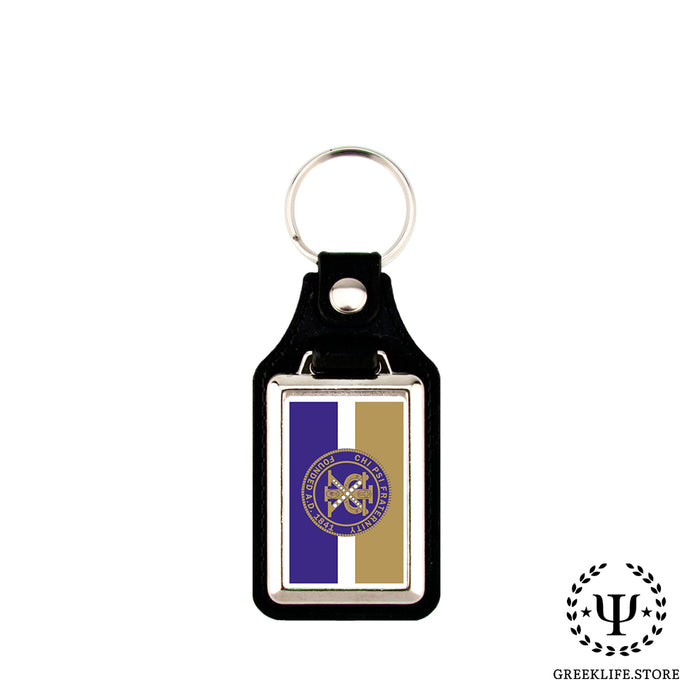 Chi Psi Keychain Rectangular