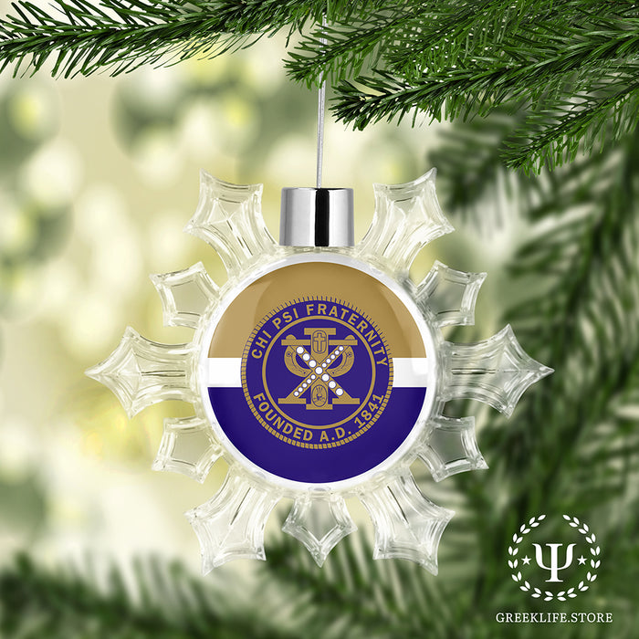 Chi Psi Christmas Ornament - Snowflake