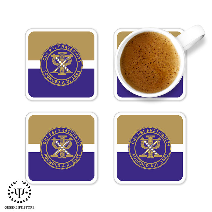 Chi Psi Beverage Coasters Square (Set of 4)