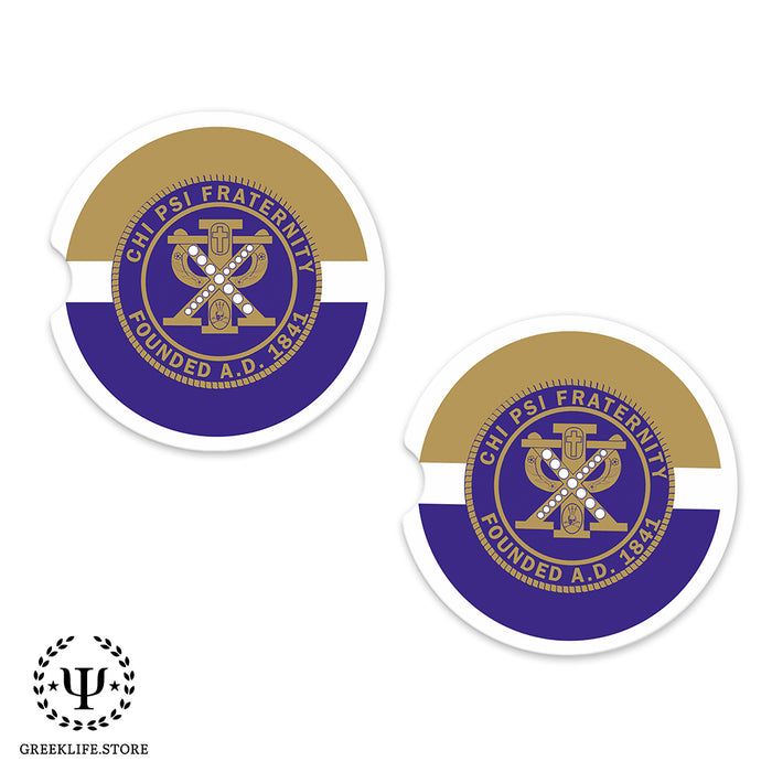 Chi Psi Car Cup Holder Coaster (Set of 2)