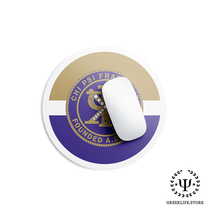 Chi Psi Mouse Pad Round