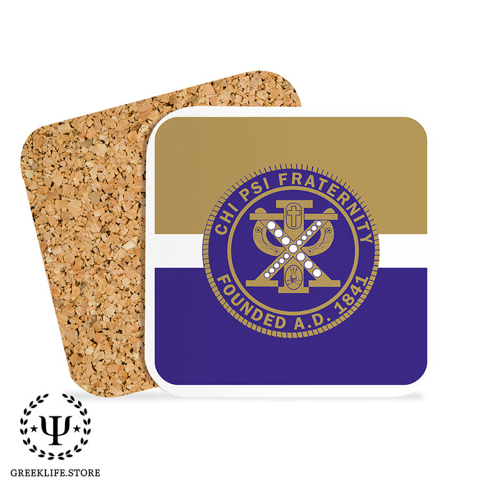 Chi Psi Beverage Coasters Square (Set of 4)