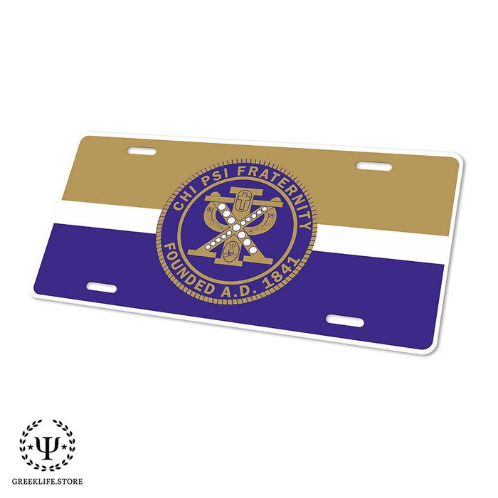 Chi Psi Decorative License Plate