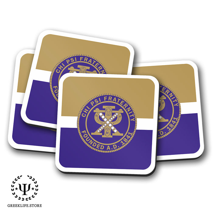 Chi Psi Beverage Coasters Square (Set of 4)