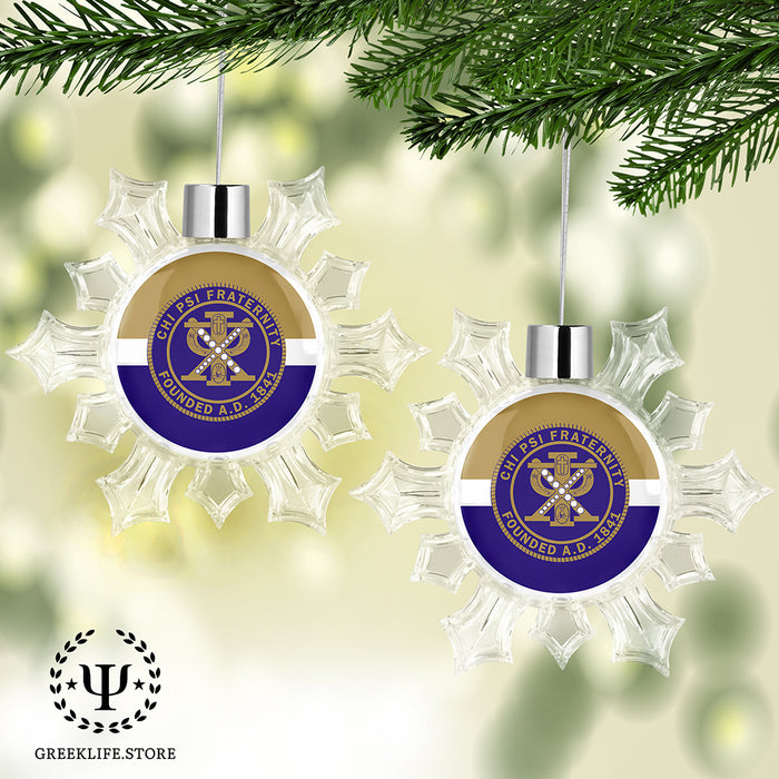 Chi Psi Christmas Ornament - Snowflake