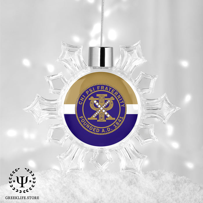 Chi Psi Christmas Ornament - Snowflake