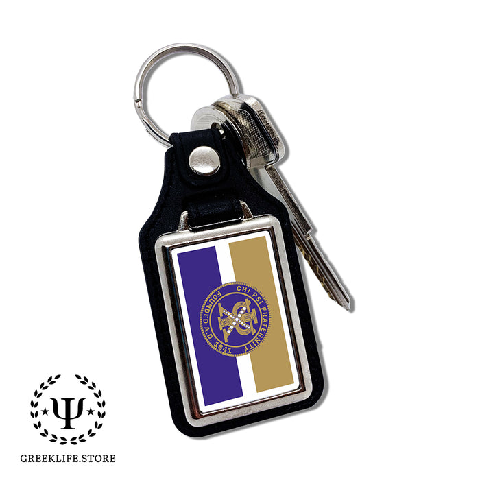 Chi Psi Keychain Rectangular