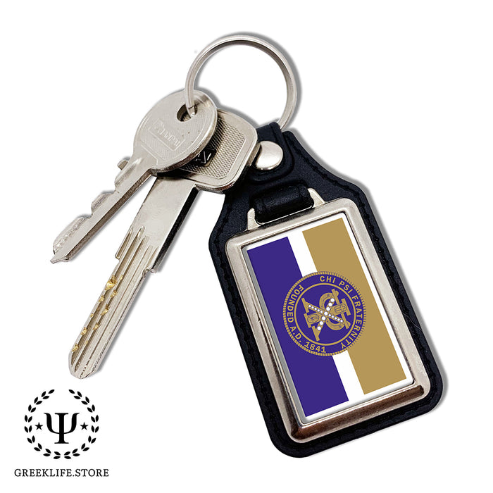 Chi Psi Keychain Rectangular