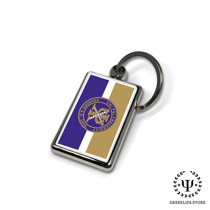 Chi Psi Keychain Rectangular