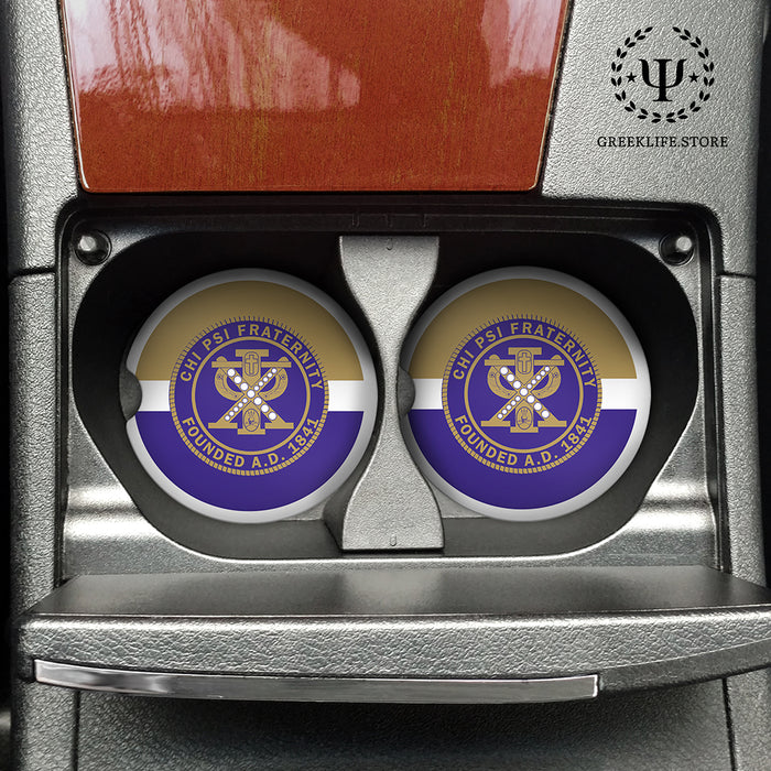 Chi Psi Car Cup Holder Coaster (Set of 2)