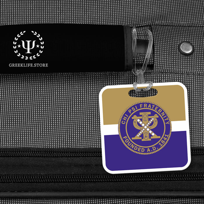 Chi Psi Luggage Bag Tag (square)