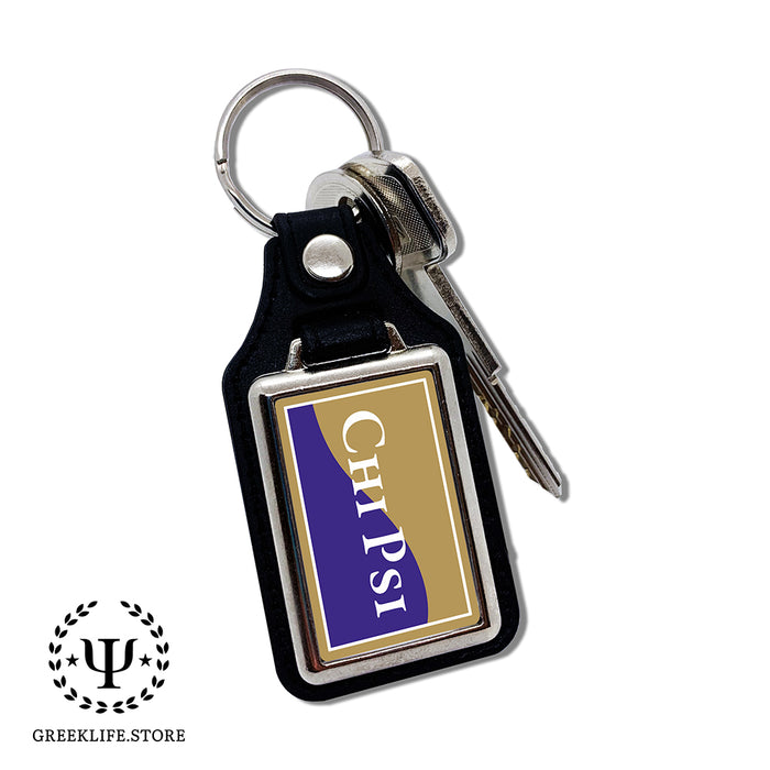 Chi Psi Keychain Rectangular