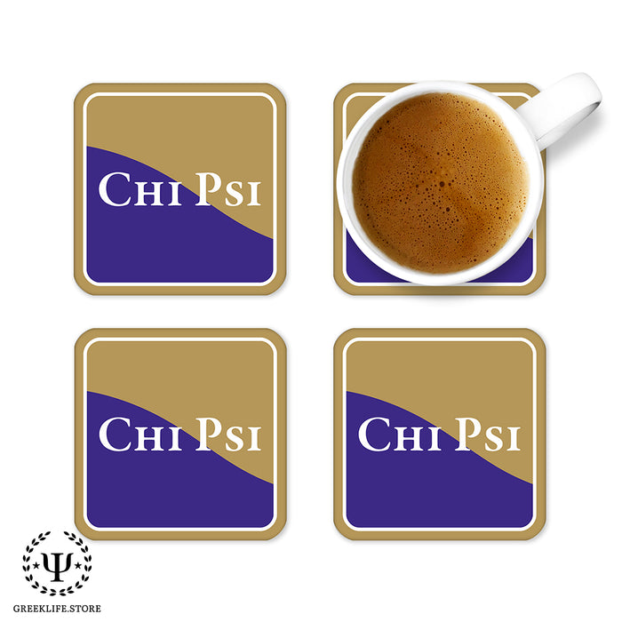 Chi Psi Beverage Coasters Square (Set of 4)