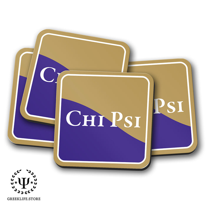 Chi Psi Beverage Coasters Square (Set of 4)