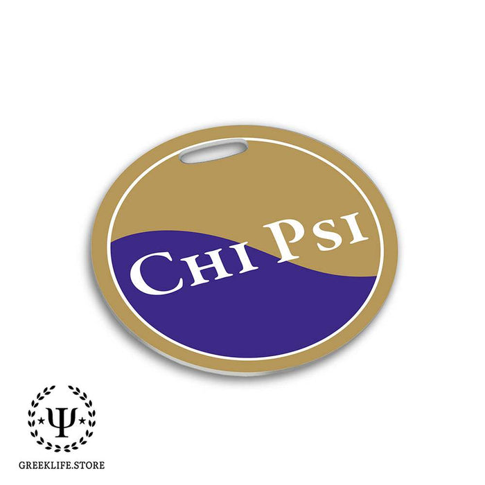 Chi Psi Luggage Bag Tag (round)