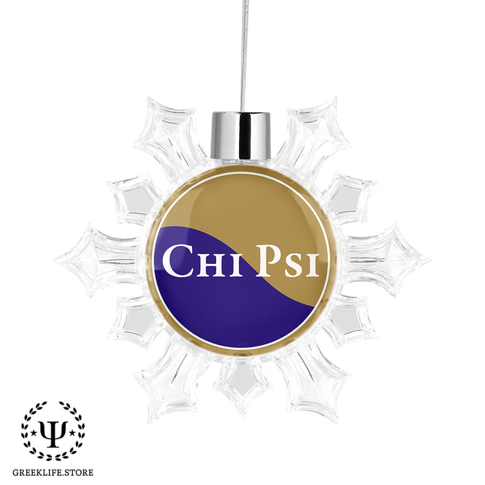 Chi Psi Christmas Ornament - Snowflake