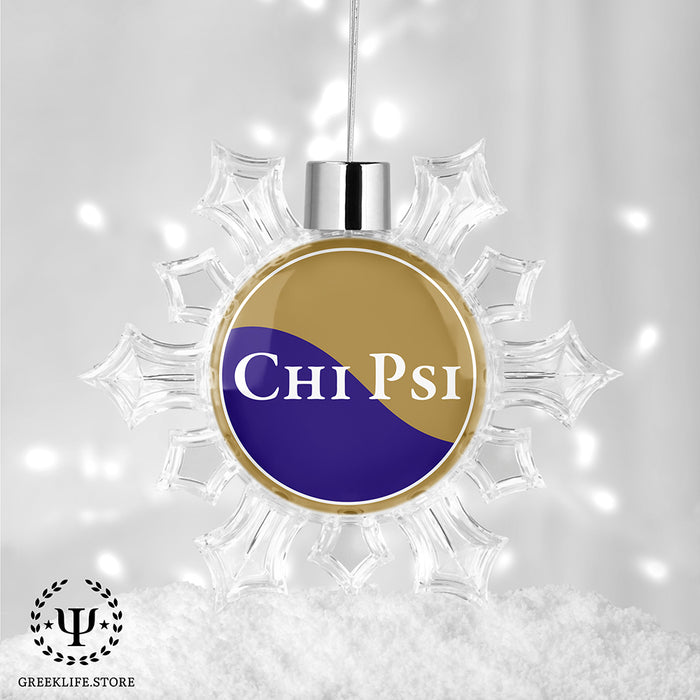 Chi Psi Christmas Ornament - Snowflake