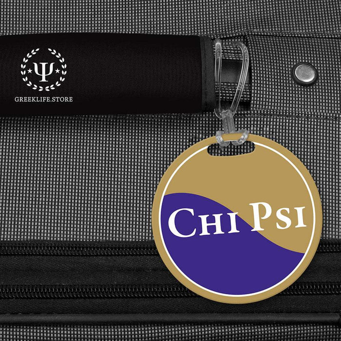 Chi Psi Luggage Bag Tag (round)