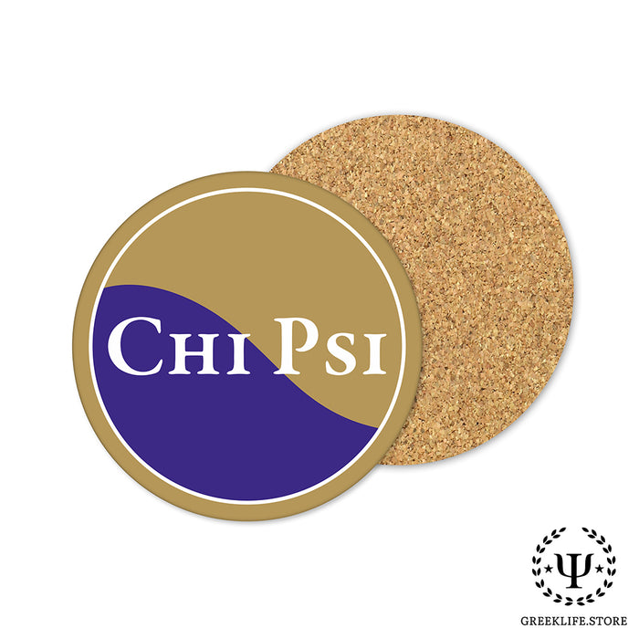 Chi Psi Beverage coaster round (Set of 4)