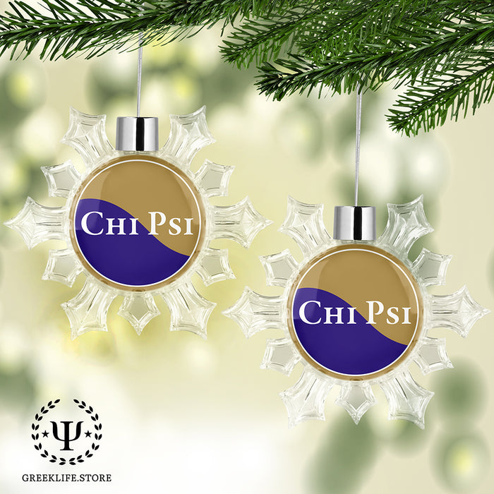 Chi Psi Christmas Ornament - Snowflake