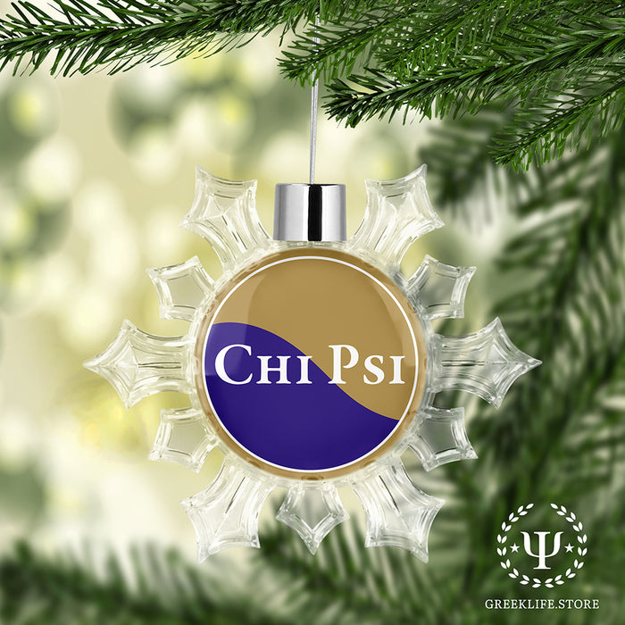 Chi Psi Christmas Ornament - Snowflake