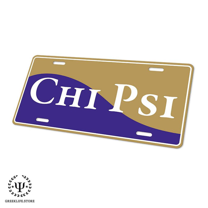 Chi Psi Decorative License Plate