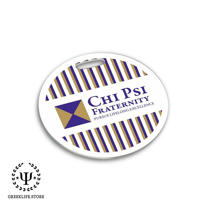 Chi Psi Luggage Bag Tag (round)