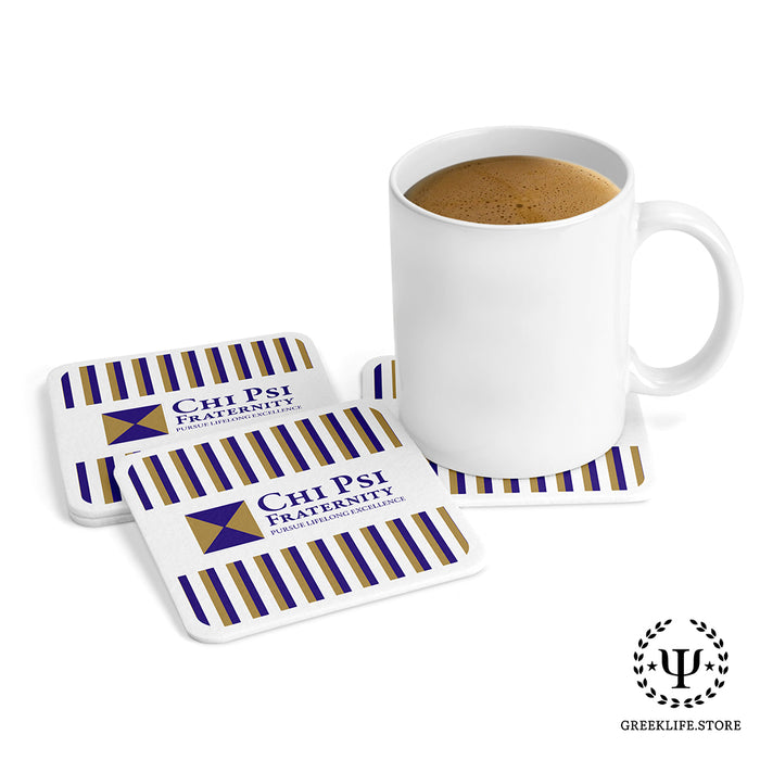 Chi Psi Beverage Coasters Square (Set of 4)