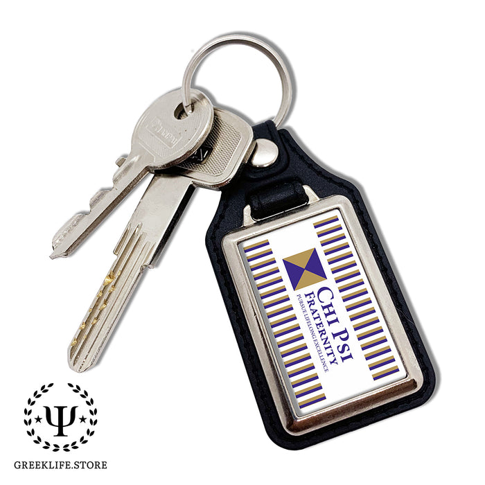 Chi Psi Keychain Rectangular