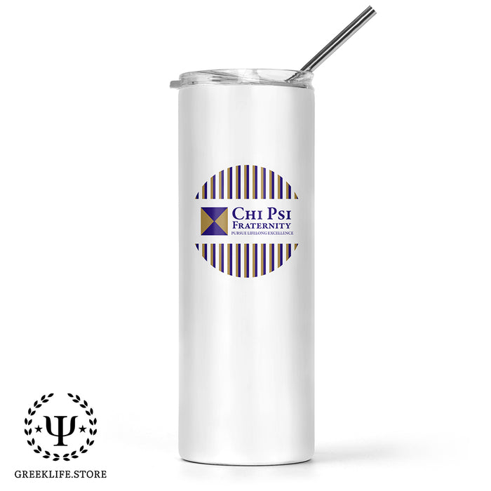 Chi Psi Stainless Steel Skinny Tumbler 20 OZ