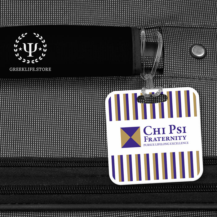 Chi Psi Luggage Bag Tag (square)