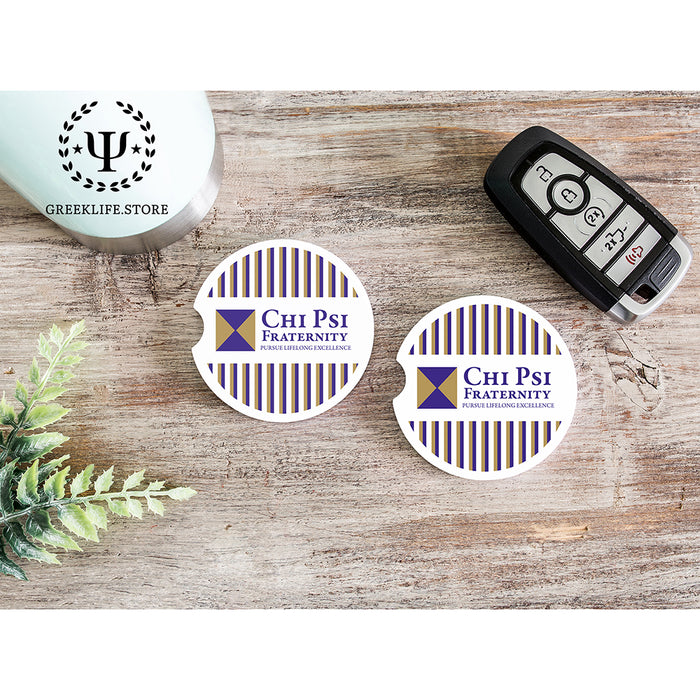 Chi Psi Car Cup Holder Coaster (Set of 2)