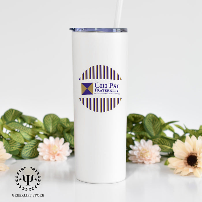 Chi Psi Stainless Steel Skinny Tumbler 20 OZ