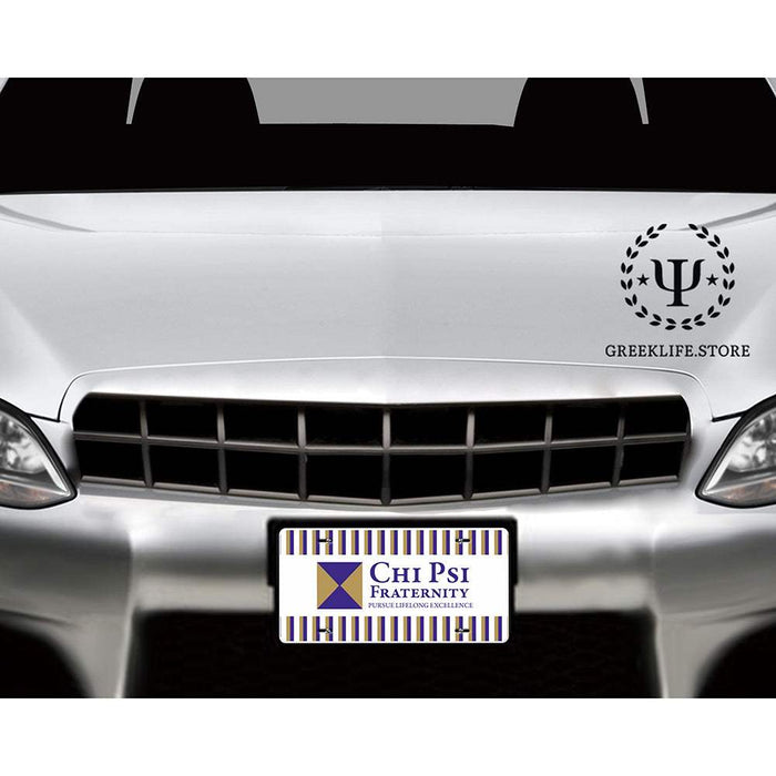 Chi Psi Decorative License Plate