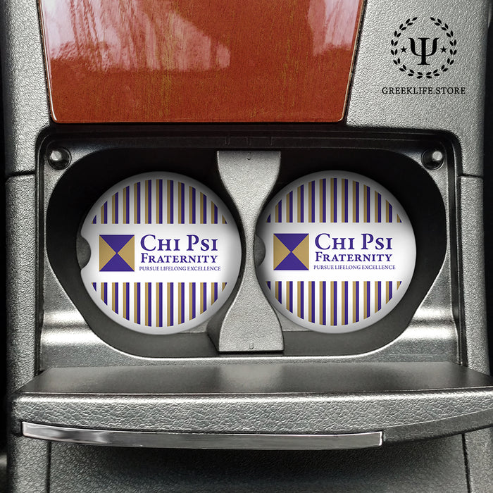 Chi Psi Car Cup Holder Coaster (Set of 2)