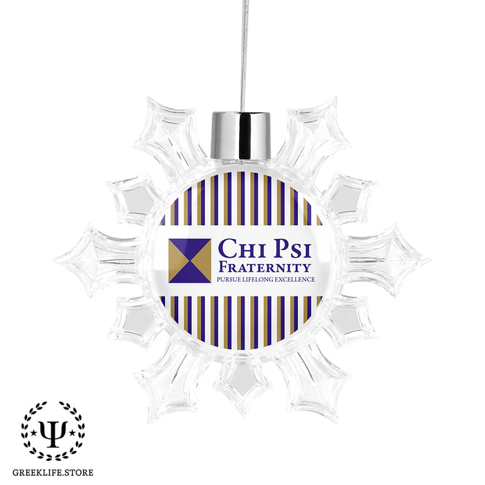 Chi Psi Christmas Ornament - Snowflake