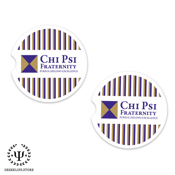 Chi Psi Car Cup Holder Coaster (Set of 2)