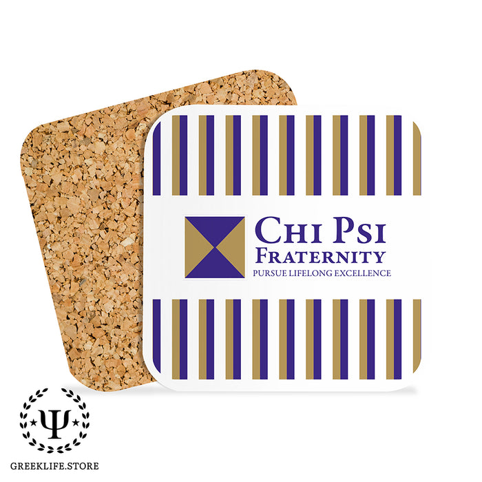 Chi Psi Beverage Coasters Square (Set of 4)