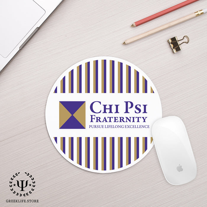 Chi Psi Mouse Pad Round