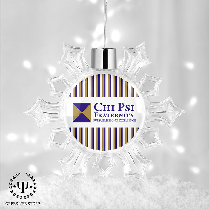 Chi Psi Christmas Ornament - Snowflake