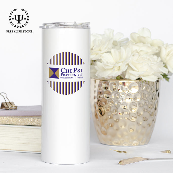 Chi Psi Stainless Steel Skinny Tumbler 20 OZ