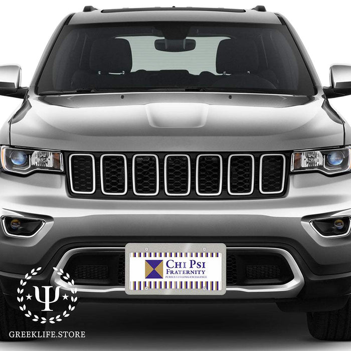 Chi Psi Decorative License Plate